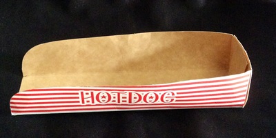 Hotdog paper food box