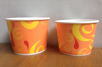 Paper bowls with designs