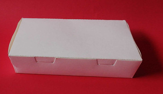 Paper meal box color white
