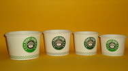 Paper bowls on different sizes