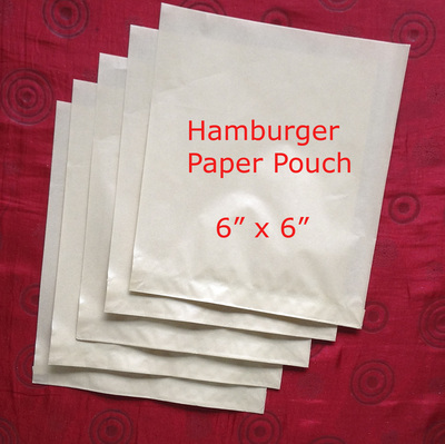 Happy Meal Hamburger Pouch Paper 6"x6"